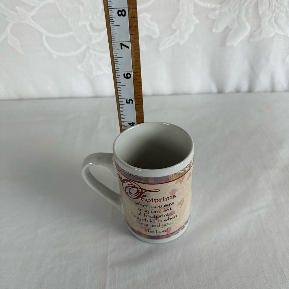 Footprints Inspirational Mug - Footprints in the Sand Christian Poem - Picture 9 of 14